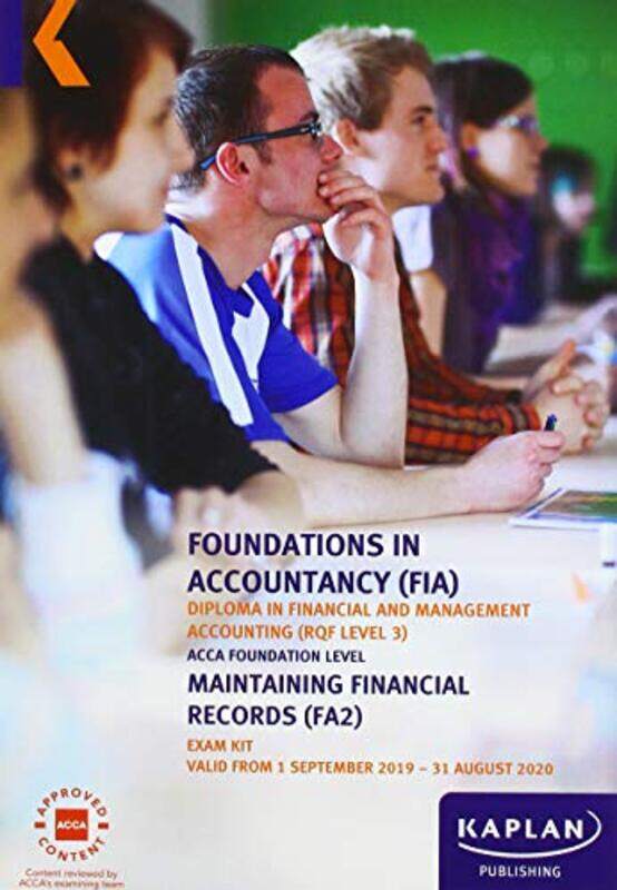 

MAINTAINING FINANCIAL RECORDS EXAM KIT by KAPLAN PUBLISHING-Paperback