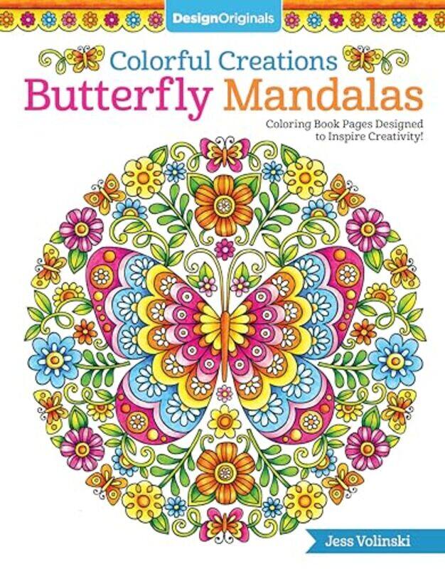 

Colorful Creations Butterfly Mandalas by Jess Volinski-Paperback