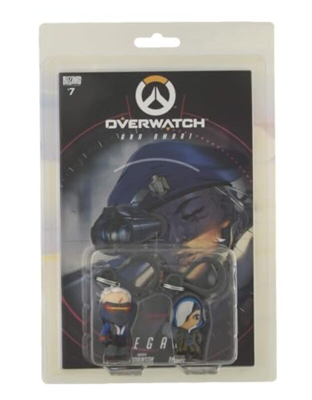 Overwatch Ana And Soldier 76 Comic Book And Backpack Hanger Two-Pack By Blizzard Entertainment Paperback