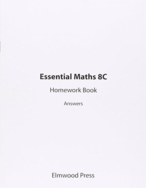 

Essential Maths 8C Homework Answers by Michael White-Paperback