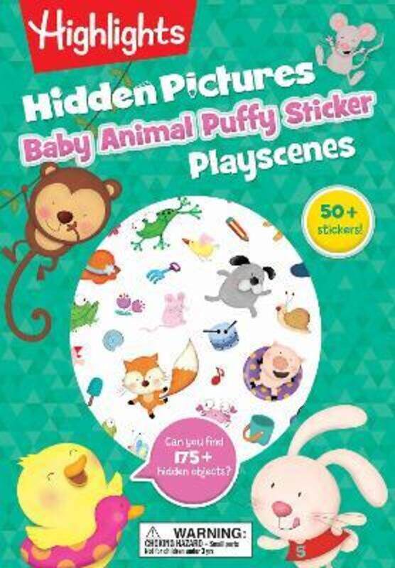 

Baby Animal Hidden Pictures Puffy Sticker Playscenes
