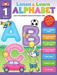 Listen & Learn Alphabet, Grade 1,Paperback by Evan-Moor Corporation