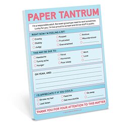 Knock Knock Paper Tantrum Nifty Note Pad Pastel Version Paperback by Knock Knock
