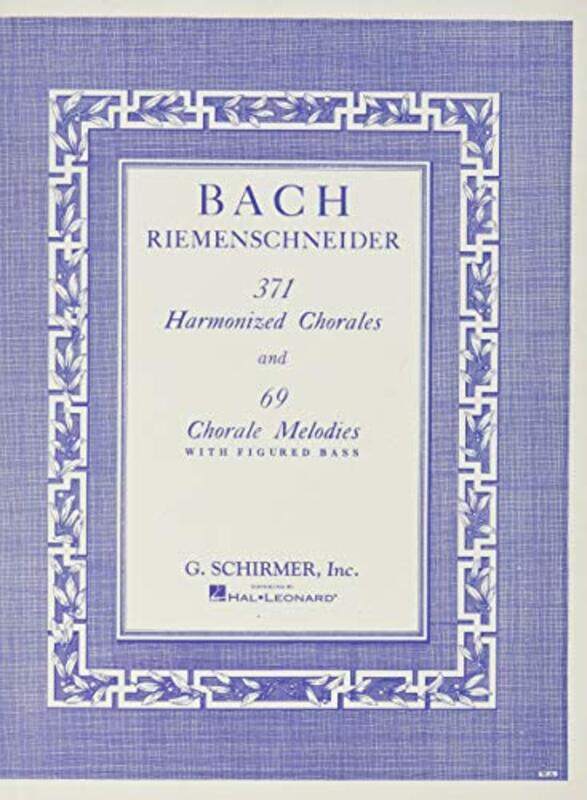 

371 Harmonized Chorales And 69 Chorale Mel By Piano - Paperback