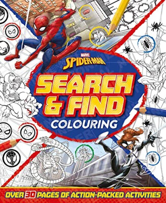 

Marvel Spiderman Search And Find Colouring,Paperback By Marvel Entertainment International Ltd