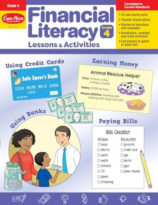 

Financial Literacy Lessons And Activities By Gr4 - Paperback