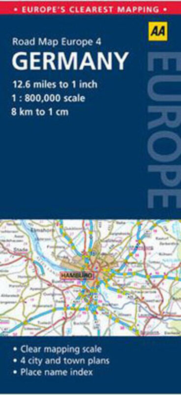 

Germany (AA Road Map Europe Series), Paperback Book, By: AA Publishing