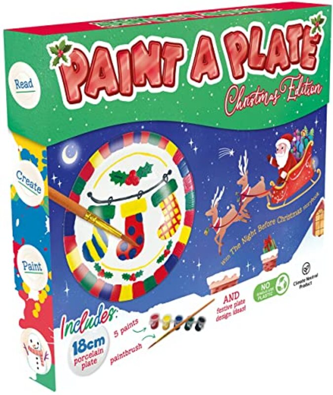 Paint a Plate Christmas Edition by Igloo Books-Paperback