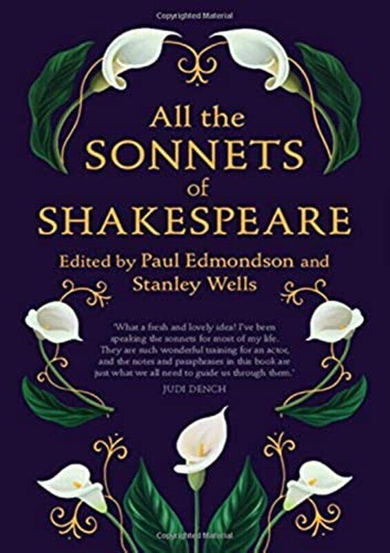 

All The Sonnets Of Shakespeare by Shakespeare, William - Edmondson, Paul - Wells, Stanley Hardcover