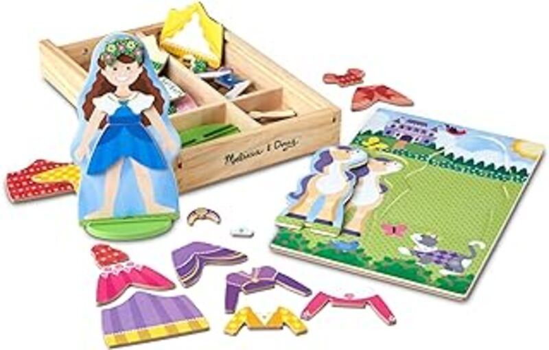 Princess Magnetic Dressup Play Set -Paperback