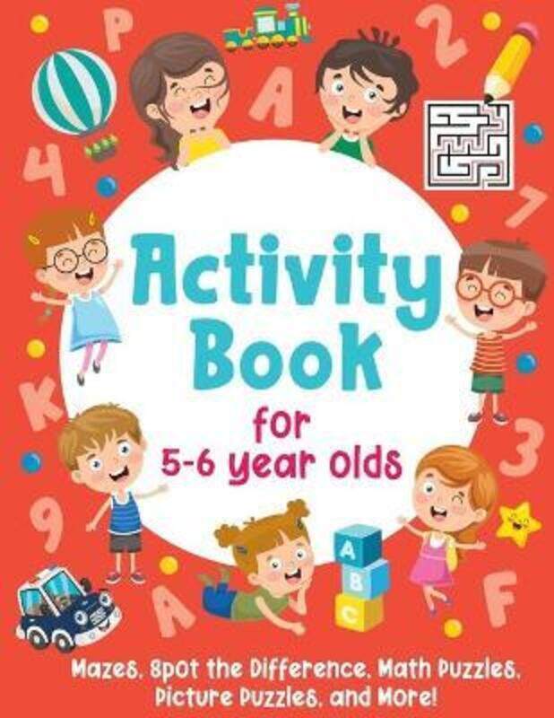 

Activity Book For 5-6 Year Olds ,Paperback By Smart Little Owl