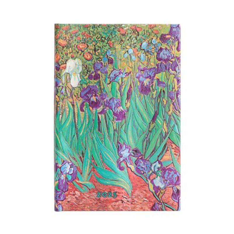 

Van Goghs Irises Mini 12month Verso Hardback Dayplanner 2025 Elastic Band Closure by Matt Cook-Hardcover