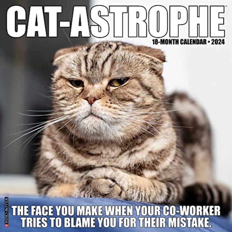 

Cat-Astrophe 2024 12 X 12 Wall Calendar By Willow Creek Press Paperback