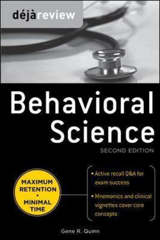 Deja Review Behavioral Science, Second Edition.paperback,By :Quinn, Gene