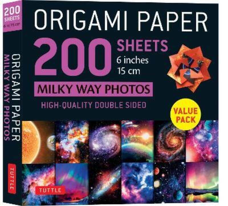 

Origami Paper 200 sheets Milky Way Photos 6 Inches (15 cm),Paperback, By:Tuttle Publishing