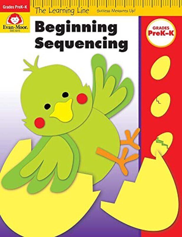 

Learning Line: Beginning Sequencing, Prek - Kindergarten Workbook,Paperback by Evan-Moor Corporation