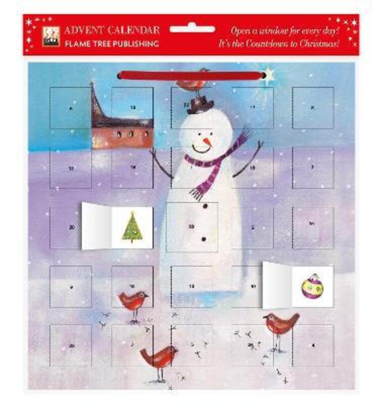 Snowman and Robin Advent Calendar (with stickers)