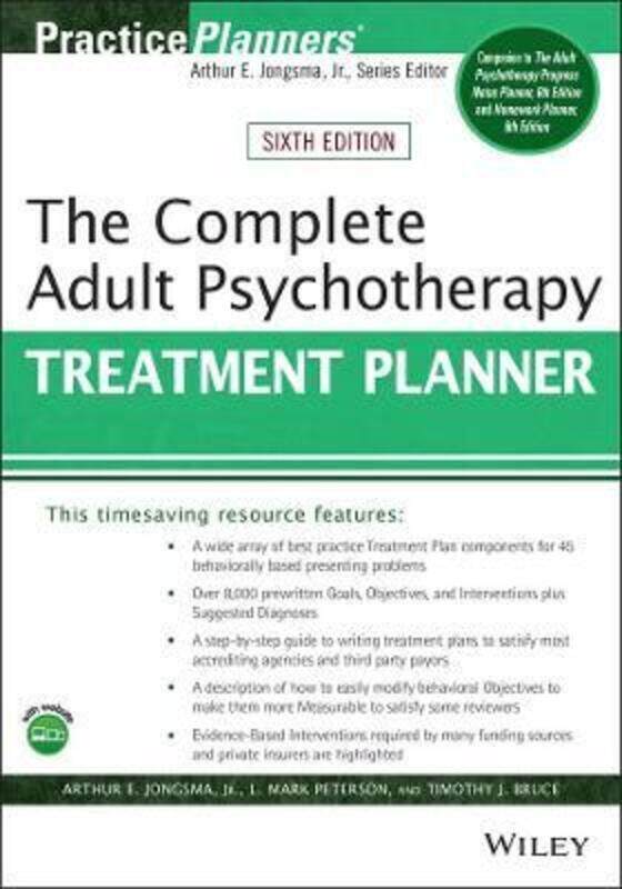 

Complete Adult Psychotherapy Treatment Planner,Paperback,ByDavid J. Berghuis