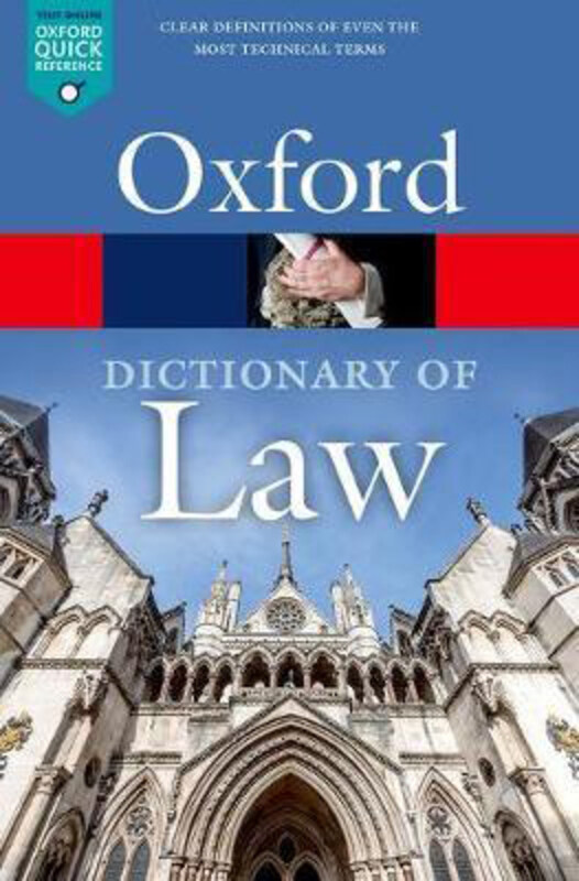 

A Dictionary of Law, Paperback Book, By: Jonathan Law