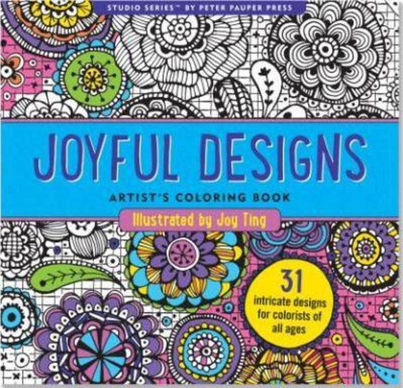 Joyful Designs Artist's Coloring Book,Paperback, By:Ting, Joy - Peter Pauper Press