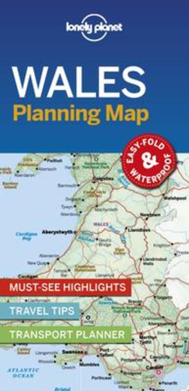 Lonely Planet Wales Planning Map,Paperback, By:Lonely Planet