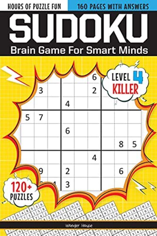 

Sudoku - Brain Games For Smart Minds Level 4 Killer : Brain Booster Puzzles for Kids, 120+ Fun Games,Paperback,By:Wonder House Books