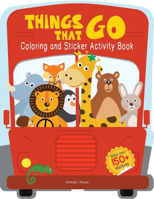 

Things That Go - Coloring and Sticker Activity Book (With 150+ Stickers), Paperback Book, By: Wonder House Books