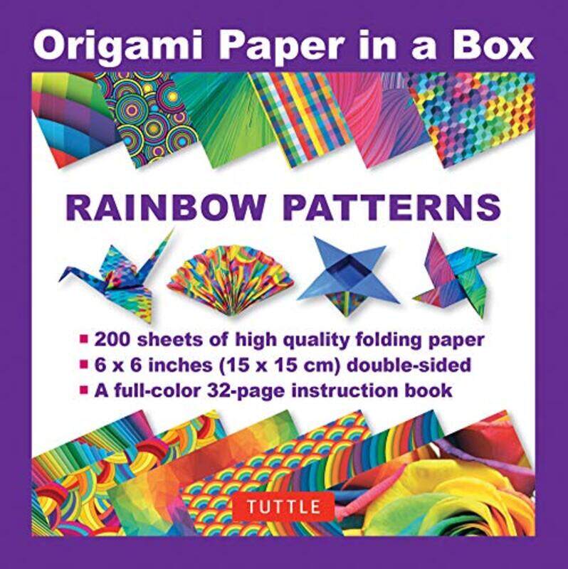 

Origami Paper in a Box Rainbow Patterns by Nicholas Morlin-Paperback