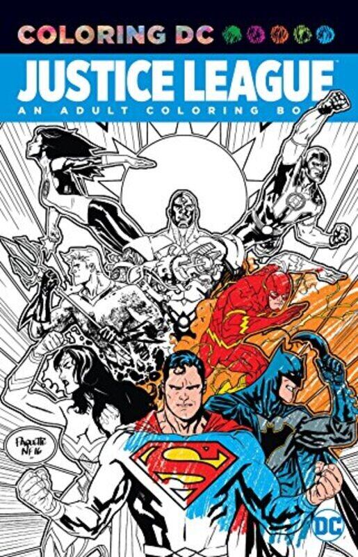 

Justice League: An Adult Coloring Book,Paperback by Various