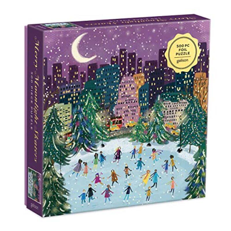 

Puz 500 Foil Merry Moonlight Skaters By Galison, Joy LaForme Paperback