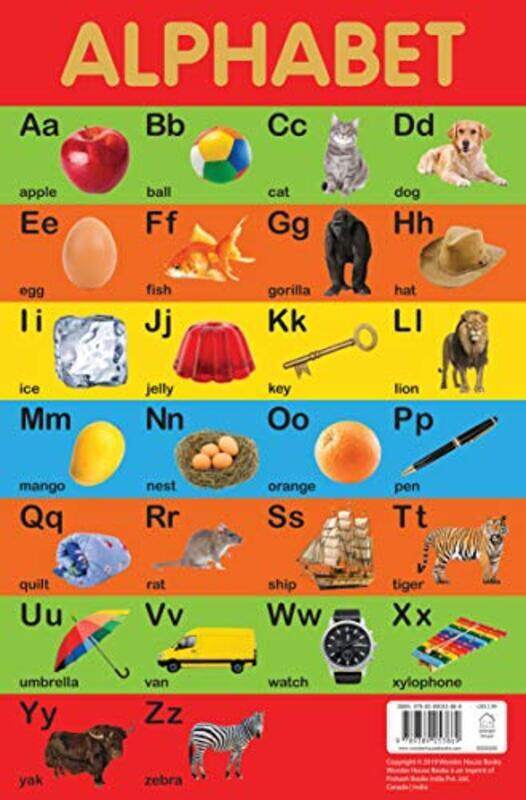 

Alphabet Chart - Early Learning Educational Chart For Kids: Perfect For Homeschooling, Kindergarten