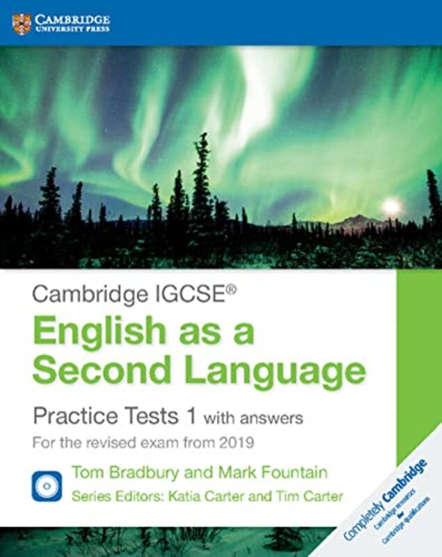 Cambridge Igcse R English As A Second Language Practice Tests 1 With Answers And Audio Cds 2 Fo By Bradbury, Tom - Fountain, Mark - Carter, Katia - Carter, Tim Paperback