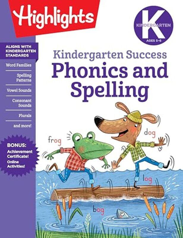 

Kindergarten Phonics And Spelling Learning Fun Workbook By Highlights Learning -Paperback