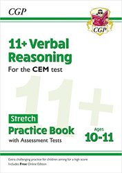 11+ CEM Verbal Reasoning Stretch Practice Book & Assessment Tests Ages 1011 with Online Edition by CGP Books - CGP Books Paperback