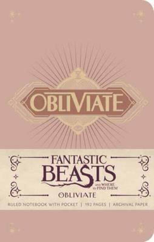

Fantastic Beasts And Where To Find Them: Obliviate Hardcover Ruled Notebook,Hardcover,By : Insight Editions