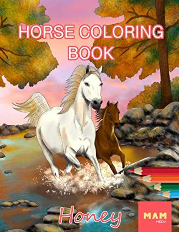 

Horse Coloring Book: Anti-Stress Coloring Book , Paperback by Markwalder, Urs - Honeyartsdiary