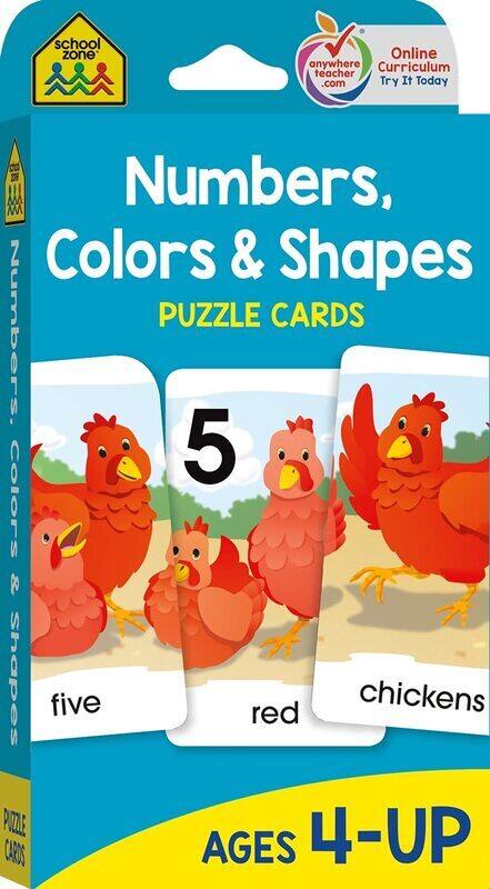 

Puzzle Cards - Numbers, Colors, Hardcover Book, By: School Zone