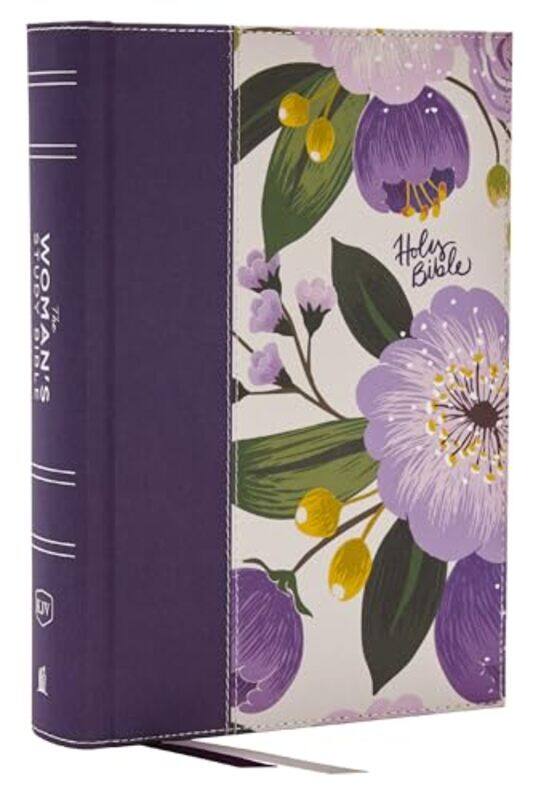 

Kjv The Womans Study Bible Purple Floral Cloth Over Board Red Letter Fullcolor Edition Comfort Print-Hardcover