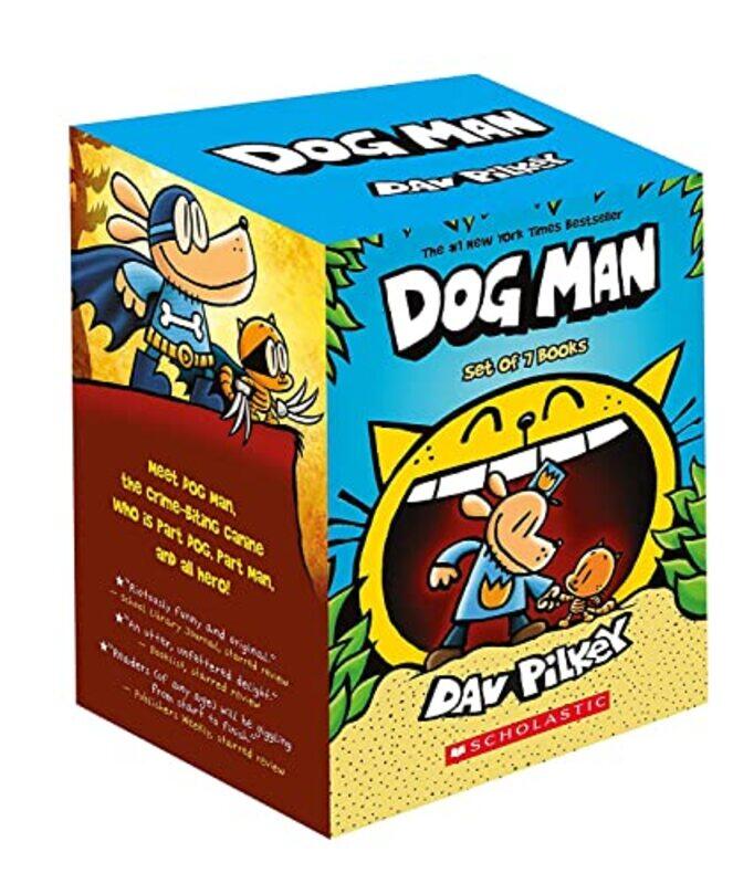 

Dog Man Box Of 7 Books Hard Cover By Dav Pilkey - Paperback