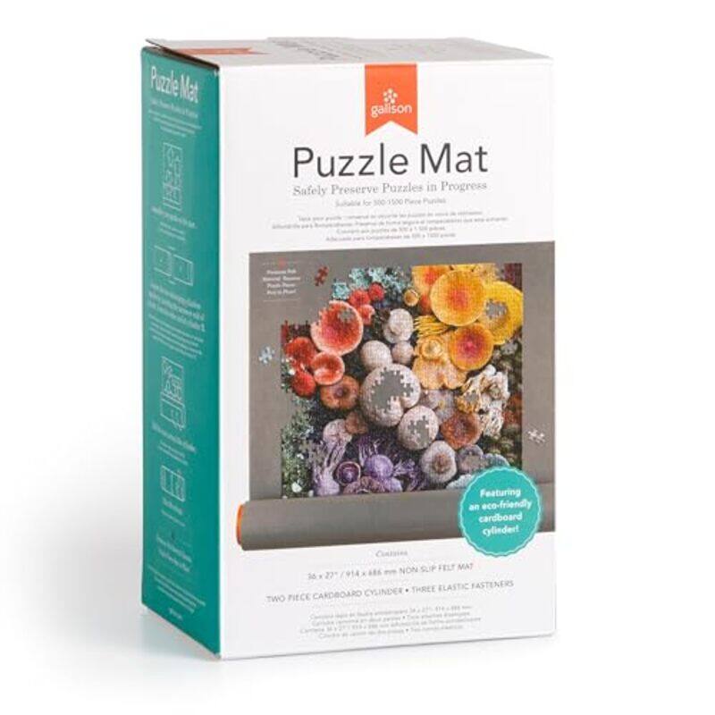 

Roll Up Puzzle Mat Up To 1500 Pieces By Galison - Paperback