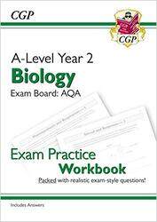 ALevel Biology AQA Year 2 Exam Practice Workbook includes Answers by CGP BooksCGP Books-Paperback