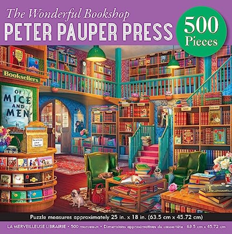 The Wonderful Bookshop 500-Piece Puzzle , Paperback by Peter Pauper Press