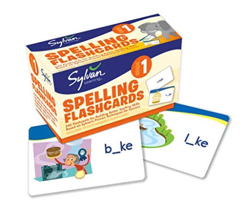 

1st Grade Spelling Flashcards,Paperback by Sylvan Learning