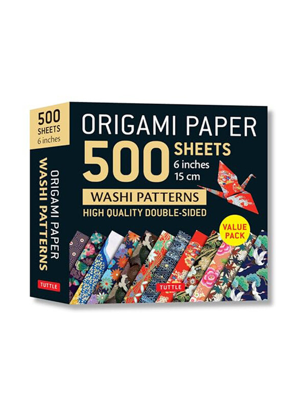 

Origami Paper 500 Sheets Japanese Washi, Loose Leaf Book, By: Tuttle Studio