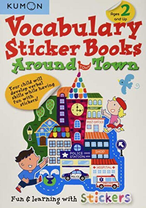 

Vocabulary Sticker Bks Around Town By Kumon - Paperback
