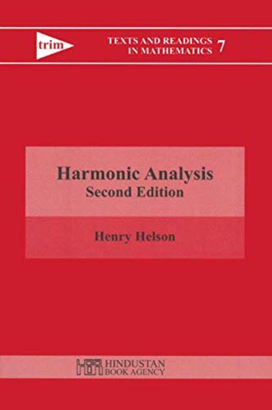 

Harmonic Analysis Paperback by Helson, Henry