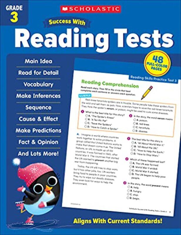 

Scholastic Success With Reading Tests Grade 3 By Scholastic Teaching Resources - Paperback