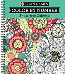 Brain Games - Color by Number: Stress-Free Coloring (Green),Paperback by Publications International Ltd - Brain Games