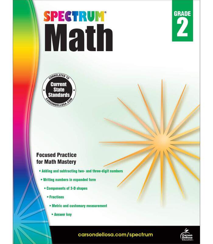 

Spectrum Math Workbook, Grade 2, Paperback Book, By: Spectrum