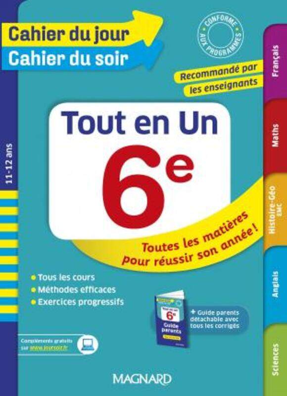 

Cahier du jour/Cahier du soir Tout en Un 6e.paperback,By :Collectif